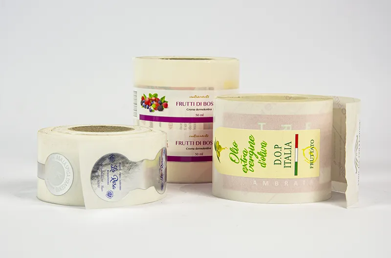 Etichette adesive in bobina