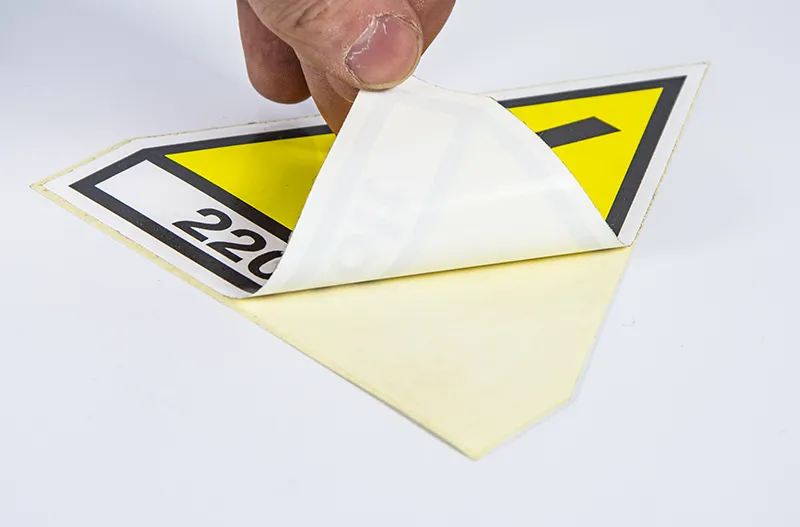 Adesivi sicurezza sagomati